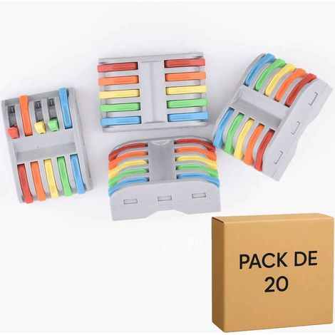 20 connecteurs rapides à leviers 5 entrées-5 sorties 32A, PCT-225