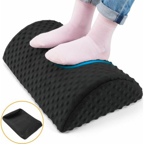 Repose-Pieds Ergonomique sous Le Bureau, 1 Repose-Pieds à Hauteur réglable avec Surface texturée, adapté aux Voyages à Domicile,Éponge.. Pouf et repose-pieds