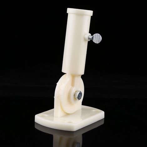 Verstellbarer Wandhalter aus Kunststoff mit 30 mm Durchmesser für Fahnenmasten, Fahnenmasthalterung und Windsackfuß (1/5)