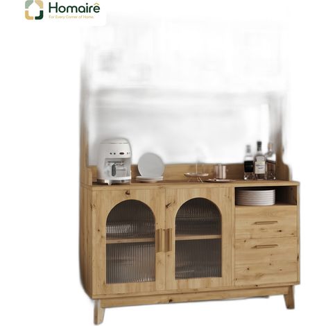 Sideboard natur en Rattan 120 x 40 x 178 cm HOMAIRE (1/5)