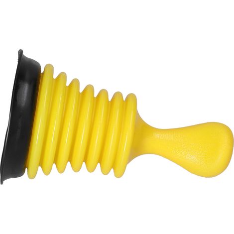 Déboucheur manuel pour toilettes, déboucheur de canalisations d'égout, outil de débouchage pour cuisine et salle de bain, jaune (1/5)