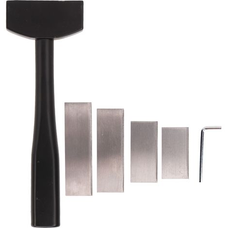 Lame de coupe en acier rapide pour cuir DIY - Outil de coupe de cuir professionnel pour découpe et sculpture, avec 4 lames de rechange (1/5)