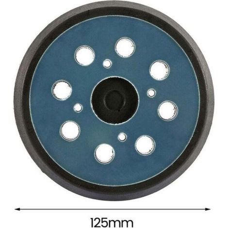 Plateau De Ponçage - 125 mm - 8 Trous - Polyuréthane - Pour Ponceuse Orbitale - Lot De 2 (1/4)