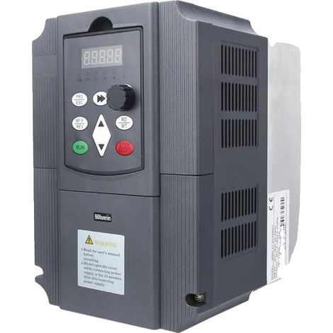 Onduleur, Entrée Monophasée, Sortie Triphasée, 7.5KW 10HP, Monophasé 220V, Triphasé 380V (1/2)