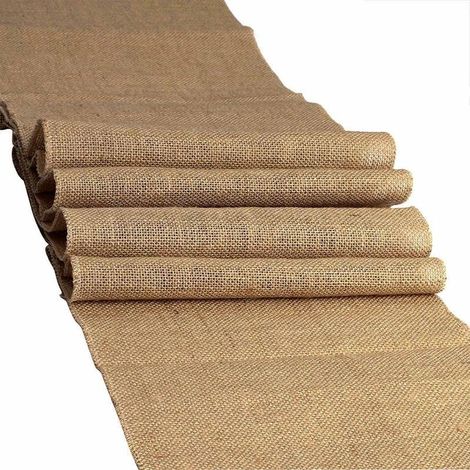 Chemin de Table Toile de Jute Naturel, 10M30CM Toile de Jute Chemin de Table, Vintage de Chemin de Table Jute, pour événement Fête de Mariage Décoration de Table (10M x 30CM) (1/5)