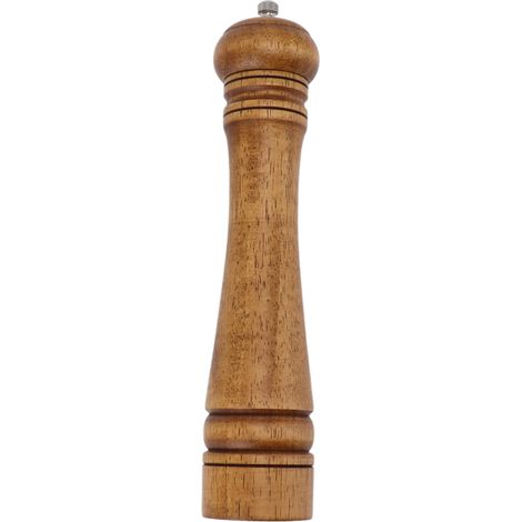 Moulin à poivre en bois professionnel, à grain réglable, avec noyau de broyage en céramique, pour usage domestique, 26,9 x 5,5 cm / 10,6 x 2,2 pouces (1/5)