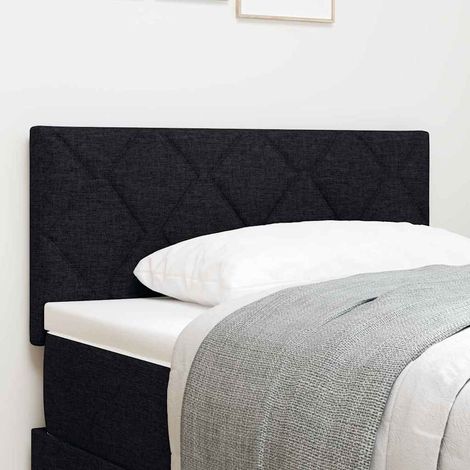 Kopfteil Schwarz 100 cm Stoff