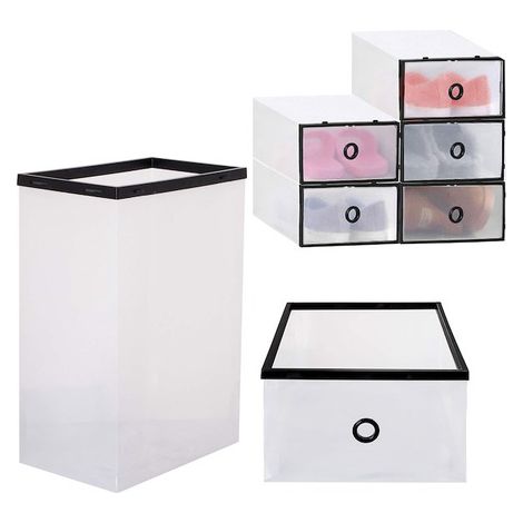 Organizzatore per scarpe 5 pezzi, con cassetto apribile 33x23x13,5 cm