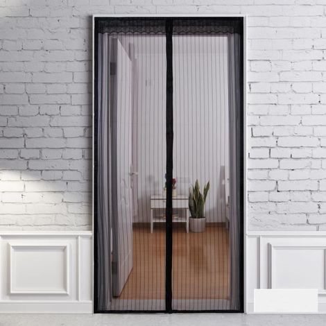 120x220cm Moustiquaire Porte Magnétique Rideau de Porte avec Bande Adhesive Sans Perçage Anti Moustique Insecte Mouche pour Couloirs (1/4)