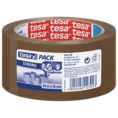 TESA Clear Strong 66 m Polipropileno Transparente 1 pieza(s)