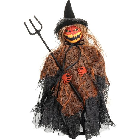 Pumpkin - Plush Decoration - Halloween Hanging Ornament - For Home Party Decor - 29 cm - 1 Piece (1/5)