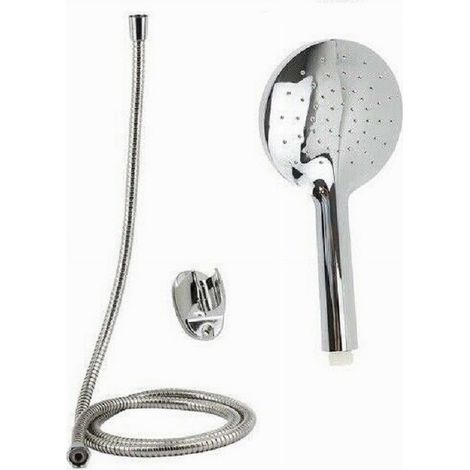 Trade Shop - Kit De Teleducha Redonda Con Soporte De Bañera De 1,8 M 59228 - (1/2)