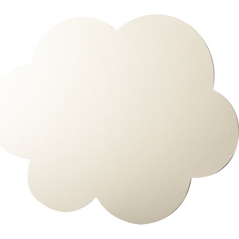Set de table en simili-cuir blanc en forme de nuage pour protection de table 42 x 31,5 x 1 cm - PANGIVO (1/5)