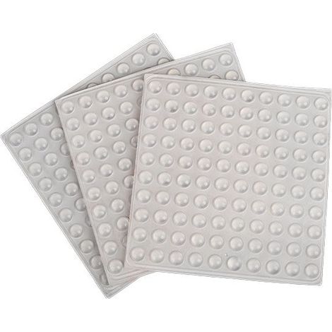 Butées de porte en caoutchouc (8 mm x 50 pièces) - Transparentes et insonorisées