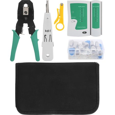 Kit d'outils de réparation de câbles réseau - Maintenance des câbles - Fournitures industrielles portables YG-P106