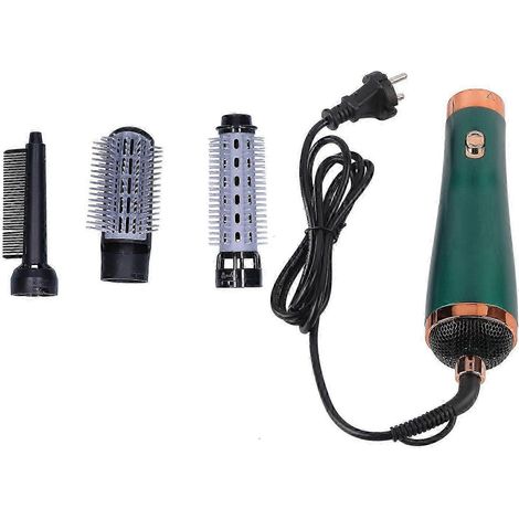 Hair Comb 2 in 1 ThreeSpeed Hair Dryer Styling Hair Comb for Home Travel EU Plug 220V Green (1/5)