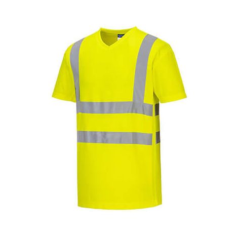 T-shirt aéré bandes HV Jaune S