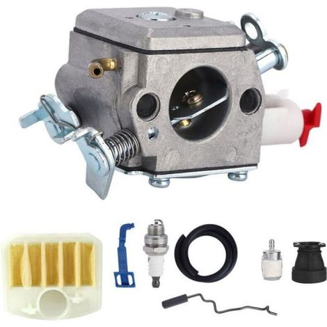 Kit de carburateur pour tronçonneuse Husqvarna 350 346XP 353 340 345 – Alliage d'aluminium léger – Installation facile et fiable (1/5)