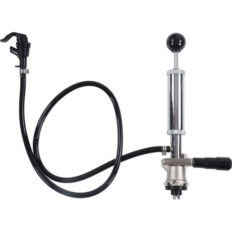 Beer Keg Pump Leakproof Rustproof Stainless Steel Beer Quick Keg Tap Pump S Type Dispenser for Picnic Party Wedding (1/5)