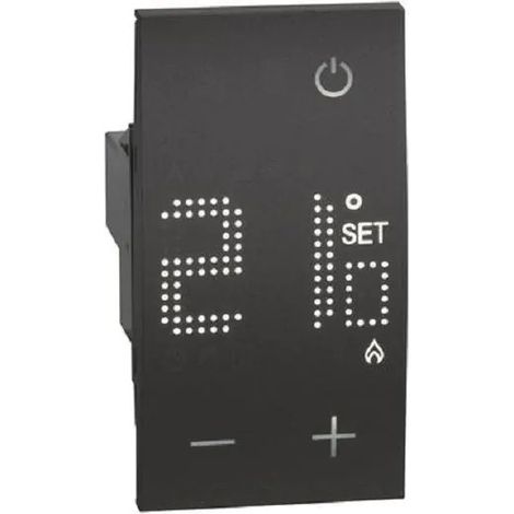 Bticino termostato ambiente 230V Living Now Nero - KG4441