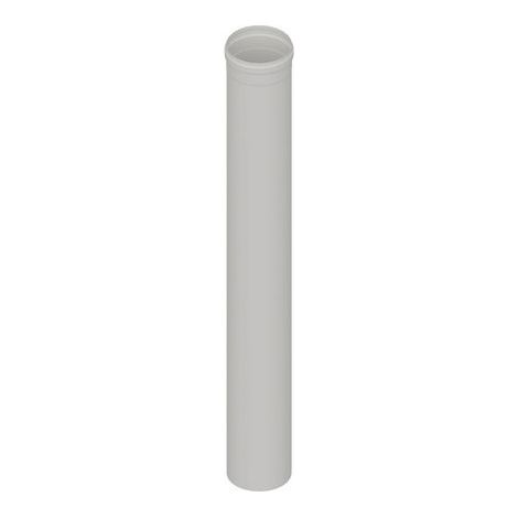 ELEMENTO DIRITTO IN ACCIAIO AISI 304L MT 0,50 PER CAPPE- Diam. 130 Bianco- DK- pezzi 1