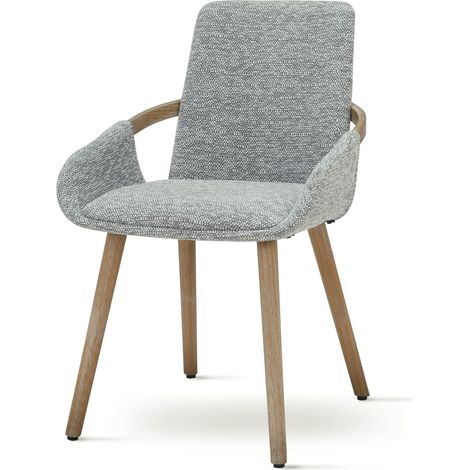 Poltroncina EMILIO 01 in Tessuto Grigio 54x59x82
