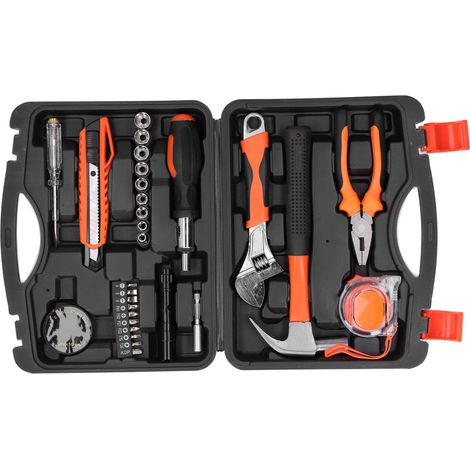 Kit de boîte à outils de bricolage maison, ensemble d'outils à main tout-en-1, système métrique, fournitures industrielles (1/5)