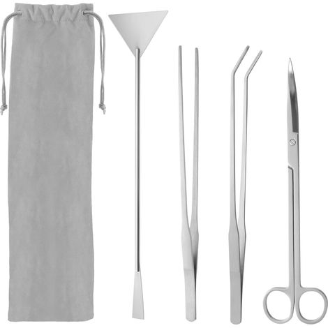 Aquascaping Tool for Aquarium, 4 in 1 Aquarium Tank Aquatic Plant Sets Pliers Scissor Spatula for Fish Starter Kits and Aquariums Tank
