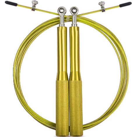 Corde À Sauter - Poignées En Aluminium Anti-dérapantes - Longueur Réglable - Pour Entraînement Fitness Et MMA - 1 Pièce (1/5)