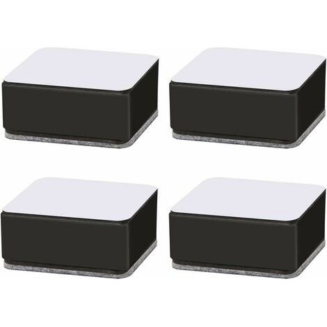 Rehausseurs de Meubles Pieds de Meubles de Lit Table Élévatrice Canapé Lit Riser Rehausseurs de Lit en Acier Carbone Rehausseur de Meuble Adhesif pour Canapé Table Basse Armoire Lit Bureau 4 Pièc (1/5)