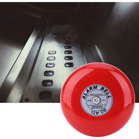 CB-6B 95dH Metall-Elektro-Rundalarmglocke für Schule, Haus, Fabrik, Sicherheitsalarmglocke, 12 V DC (1/5)