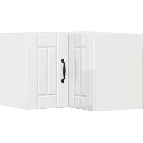 Maison Exclusive - Armario Esquinero de Pared LUCCA Brillante 57