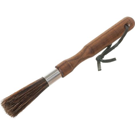 Brosse à expresso en soies de porc naturelles avec manche en bois thermo-huilé, 20,6 cm (8-1/8 pouces) (1/5)