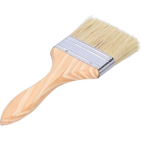 Lot de 10 pinceaux multifonctionnels de 7,6 cm avec manche en bois pour peinture, vernis, colles et gesso (1/5)