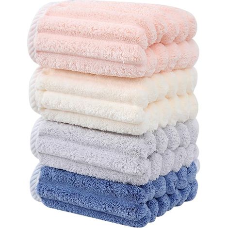 Weiche Mikrofaserhandtücher, Mikrofasertücher, Badezimmerhandtücher, super saugfähig, ideal für Spa, Sport und Reisen (1/5)