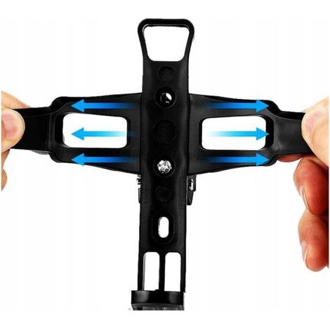 Porte-bouteille d'eau, PVC, noir (1/5)