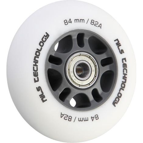 PU 84x24 82A BIANCO OPACO (4 pz.) + ABEC-9 CROMATO (8 pz.) SET NILS EXTREME