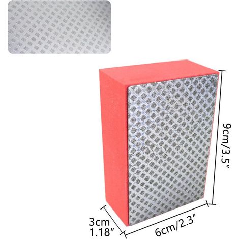 Kit de polissage à sec et humide pour pierre, marbre, béton, carrelage, granit et verre - Patins abrasifs avec support mousse, 3 tailles (1/5)