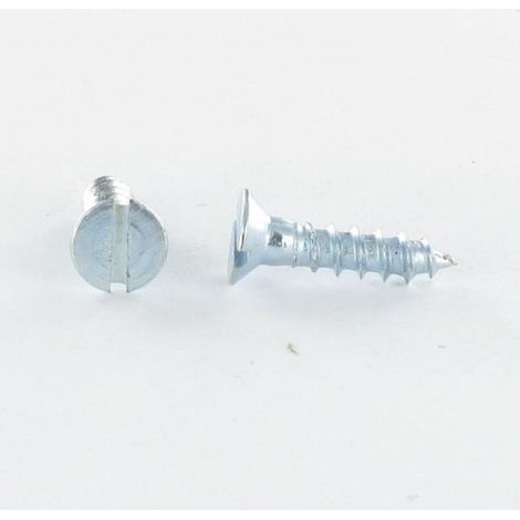 Vis bois Tête fraisée Fendue 4X35 Acier zingué-1 pièce (1/3)