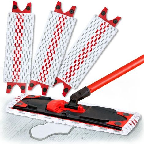 4 housses de rechange pour balais Vileda, adaptées à tous les types de sols, compatibles avec les balais O-Cedar Vileda UltraMax/UltraMaT 2 en 1 (1/5)