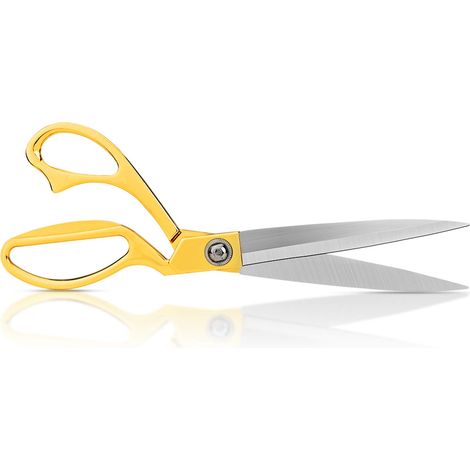 Ciseaux de Couture,Tranchants et Durables, Coupe Précise, Agréables au Toucher, 26 cm de Long, D'or, convient à une coupe à longue distance (1/5)