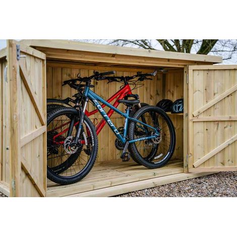Chipping Bike Store Small - Timber - L96 x W227 x H127 cm