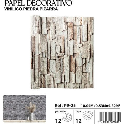 Papier peint vinyle ardoise pierre naturelle