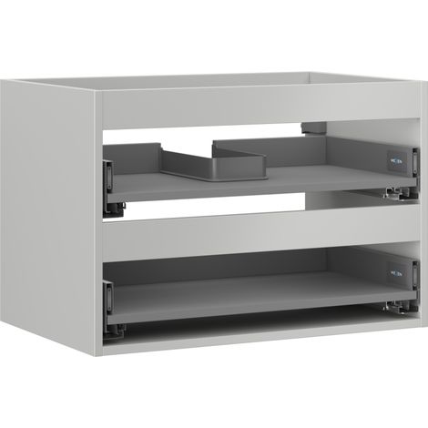 Mexen Box-A corps de meuble sous-lavabo 70 cm, 2 tiroirs, gris mat - 91AX0-0700-470-2-62 (1/5)