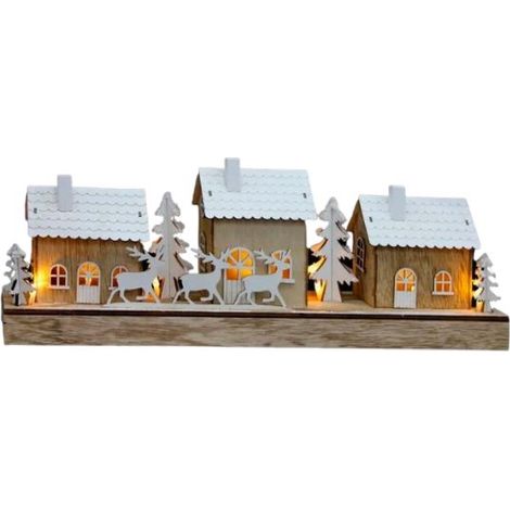 Village en Bois Lumière neige - SILUMEN