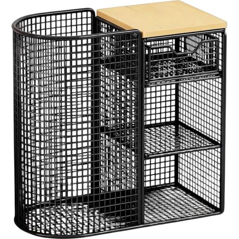 Multifunctional storage rack for mats, dumbbells and massage roller, ideal for the home gym (1/5)