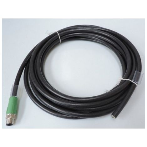 Câble pour capteurs/actionneurs 12P connecteur mâle M12 SPEEDCONNEC / libre longueur 5m noir SAC-12P-MS/ 5,0-35T SH SCO PHOENIX