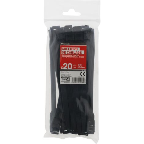 20 Collane 9x180mm Nero