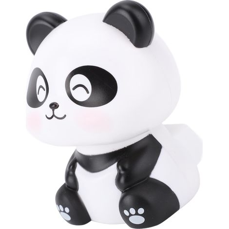 Panda décoratif solaire à hochements de tête automatiques, figurine panda mignonne pour tableau de bord de voiture ou bureau (Type B) (1/5)