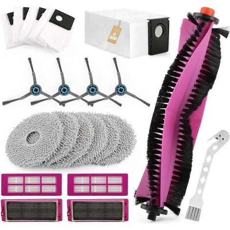 Kit de 20 pièces de rechange pour l'aspirateur robot Eureka J15 Pro Ultra, comprenant 1 brosse principale, 4 brosses latérales, 6... (1/5)